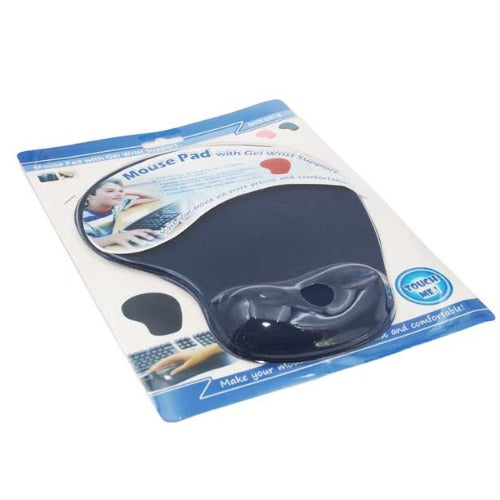 Brateck Mouse Pad with Gel Wrist Rest Blue