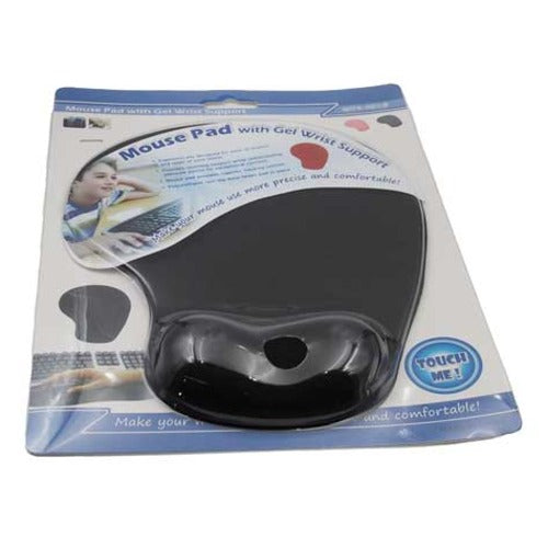 Brateck Mouse Pad with Gel Wrist Rest Black