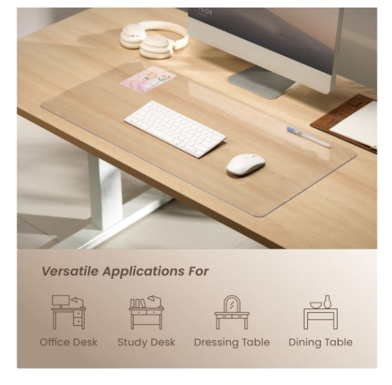 Brateck MP10-18 800mmx400mm Clear Desk Pad, for office desks, study desks, dressing tables, and dining table (LS) - Image 2