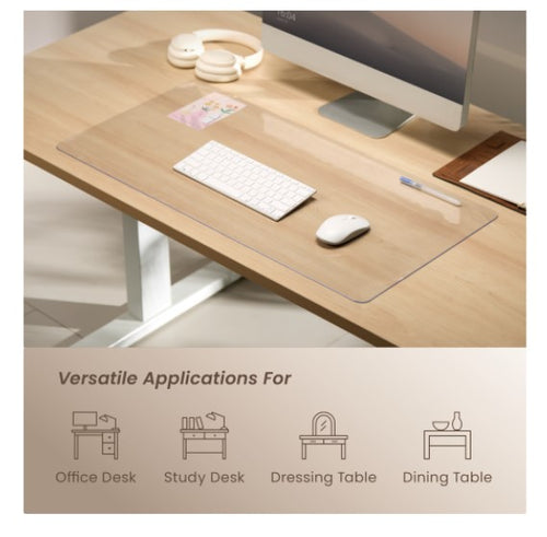 Brateck MP10-18 800mmx400mm Clear Desk Pad, for office desks, study desks, dressing tables, and dining table (LS) - Image 2
