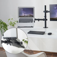 Brateck Steel Laptop Holder Fits10"-15.6" for most desk mounts with standard 75x75/100x100 VESA plate (LS) - Image 2