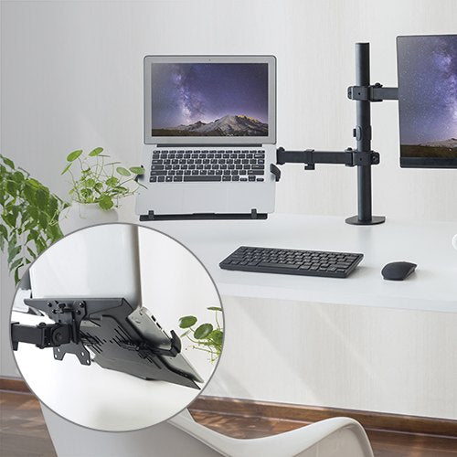 Brateck Steel Laptop Holder Fits10"-15.6" for most desk mounts with standard 75x75/100x100 VESA plate (LS) - Image 2