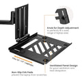 Brateck Adjustable Laptop Tray For Monitor Arms Fits12-17"  with standard 75x75 VESA plate (LS) - Image 1