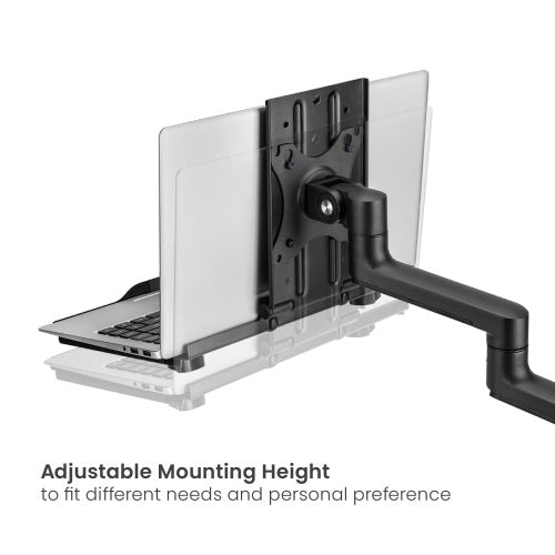 Brateck Adjustable Laptop Tray For Monitor Arms Fits12-17"  with standard 75x75 VESA plate (LS) - Image 4