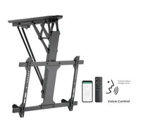 Brateck PLB-M0546AI Smart Flip Down TV Ceiling Mount Powered by TUYA Support most 32" ~ 70" TVs (Black) (LS) - Image 1