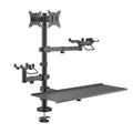 Brateck POS Mounting Solution For Dual Screens (with keyboard tray), Fit Screen Size:17"-32"m, Weight Capacity (per screen): 9kg  (LS) - Image 1