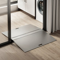 Brateck Two-Sided Aluminum Wheelchair Threshold Ramp, Silver Color, 1114x920x60mm, Weight Capacity 300kg (LS) - Image 3
