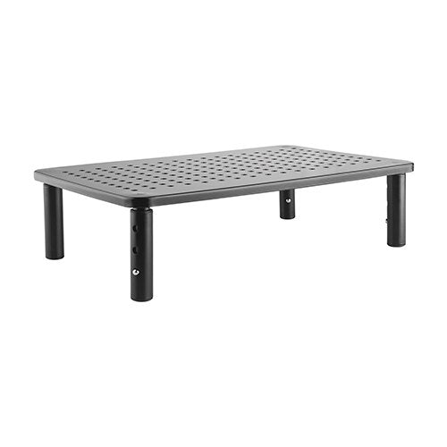 Brateck Height Adjustable Steel Monitor/Laptop Stand (370x235x120mm) Fit Screen Size 13"-32" Weight CapacityUp to 20kg- Black - Image 1