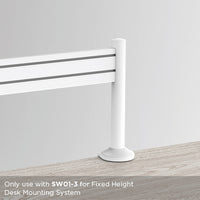 Brateck Slatwall Desk Mounting Pole,Work with Slatwall Panel for Creating Desk-Mounted Slat Wall System( Two poles included) (LS) - Image 3