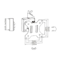 Brateck Slatwall Pivot Monitor Mount, for 13"-27" Up to 6.5kg/Screen, must be installed with MABT-SW01-3+MABT-SW02-3  or MABT-SW01-3+MABT-SW02-4(LS) - Image 3