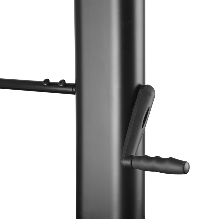 Brateck Large Screen Telescopic Height-Adjustable Steel TV Cart with Crank Handle Fit 60"-100" Up to 100kg- Matte Black （LS） - Image 3