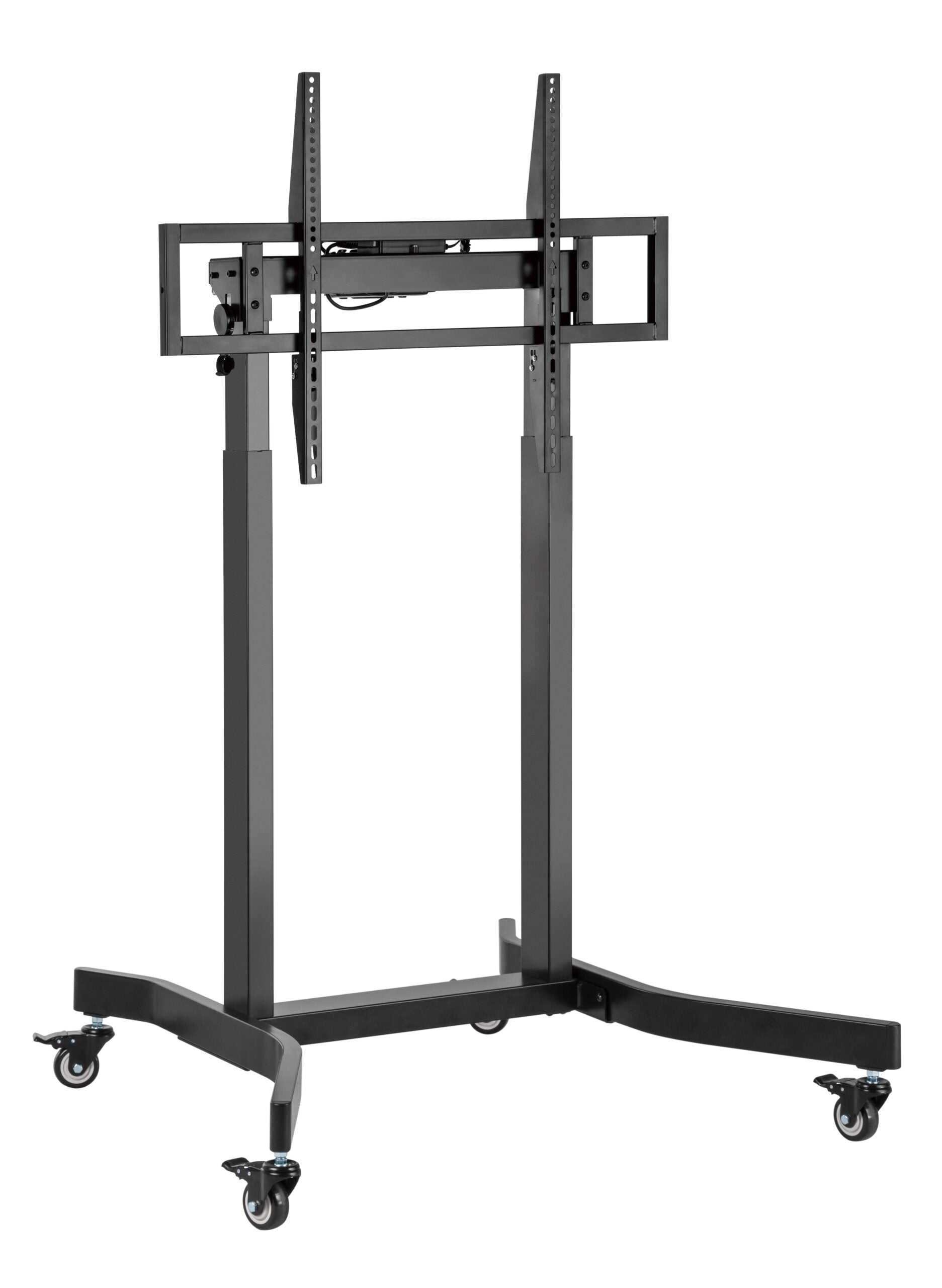 Brateck Standard Motorized TV Cart Fit 55"-100" Up to 120kg- Matte Black , VESA Compatible: 200x200 up to 800x600 （LS） - Image 2