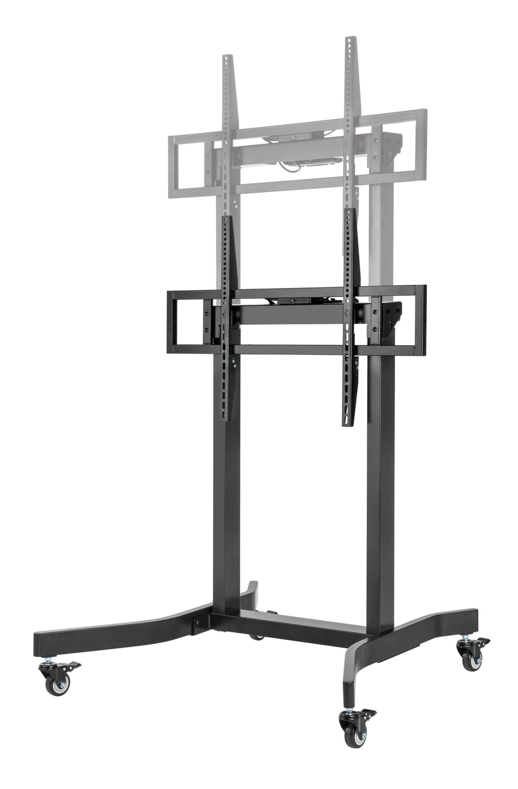 Brateck Standard Motorized TV Cart Fit 55"-100" Up to 120kg- Matte Black , VESA Compatible: 200x200 up to 800x600 （LS） - Image 3