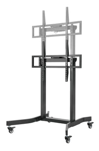 Brateck Standard Motorized TV Cart Fit 55"-100" Up to 120kg- Matte Black , VESA Compatible: 200x200 up to 800x600 （LS） - Image 3