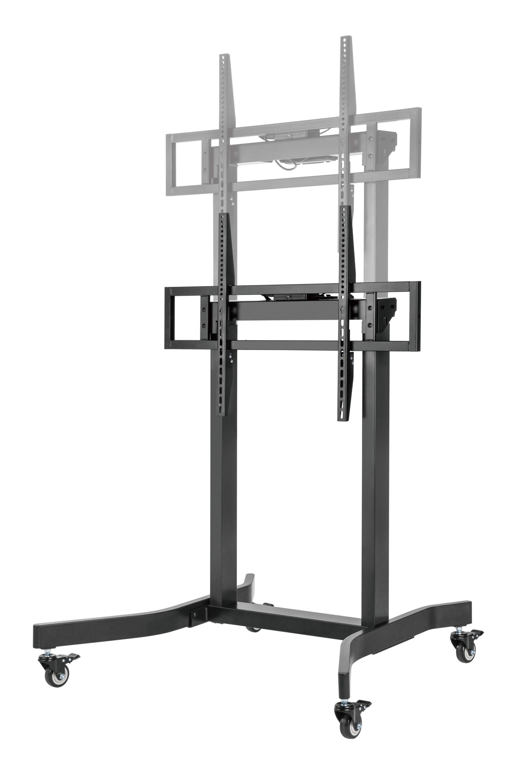 Brateck Standard Motorized TV Cart Fit 55"-100" Up to 120kg- Matte Black , VESA Compatible: 200x200 up to 800x600 （LS） - Image 3