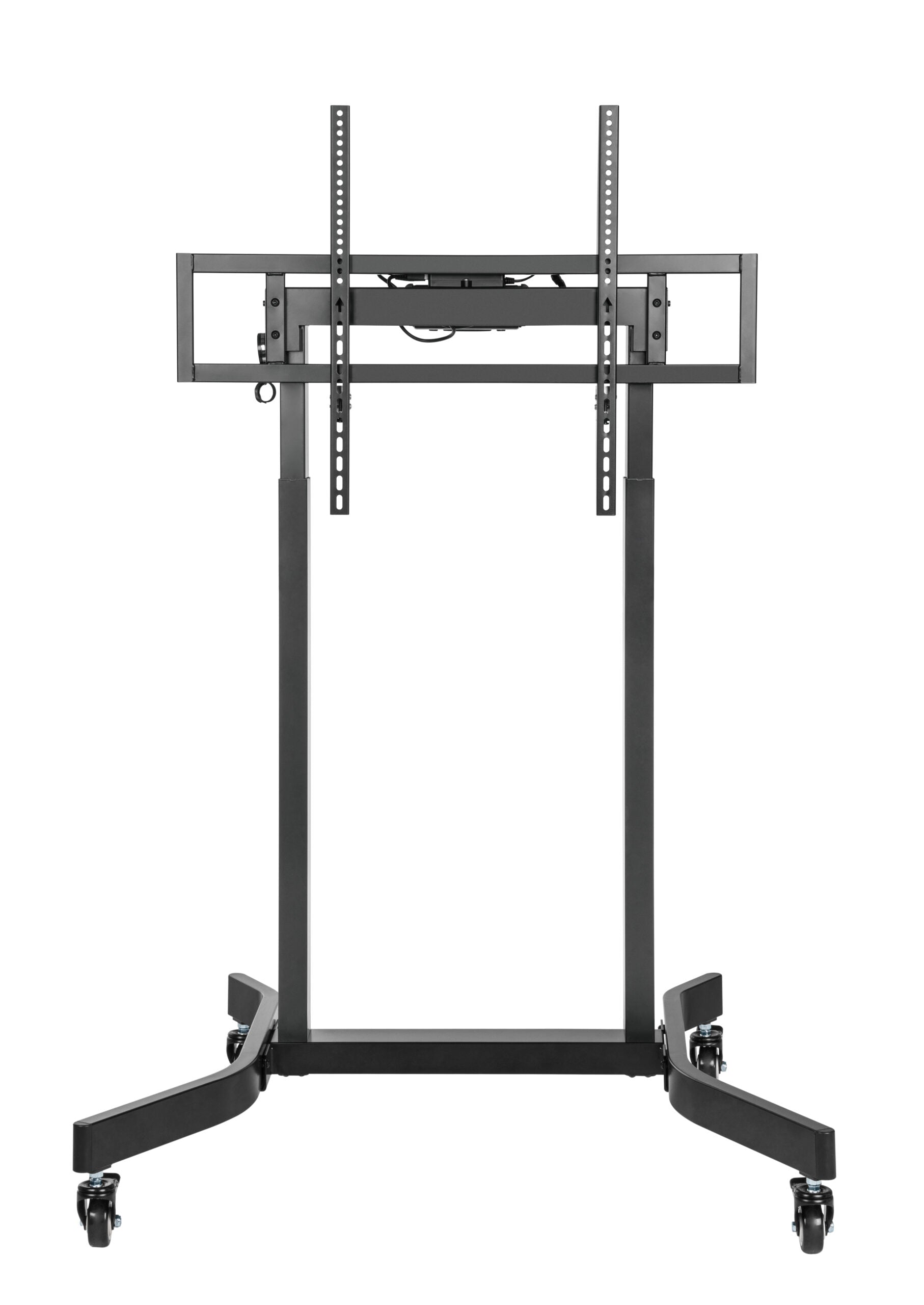 Brateck Standard Motorized TV Cart Fit 55"-100" Up to 120kg- Matte Black , VESA Compatible: 200x200 up to 800x600 （LS） - Image 1