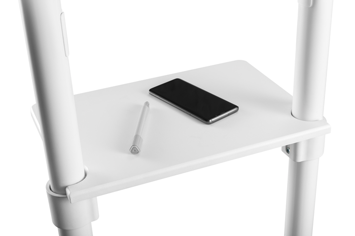 Brateck Rotating Mobile Stand for Interactive Display Fit 37"-70"  Up to 70kg- VESA: 200x200,400x200,300x300,600x200,350x350,400x400,600x400 White（LS) - Image 3