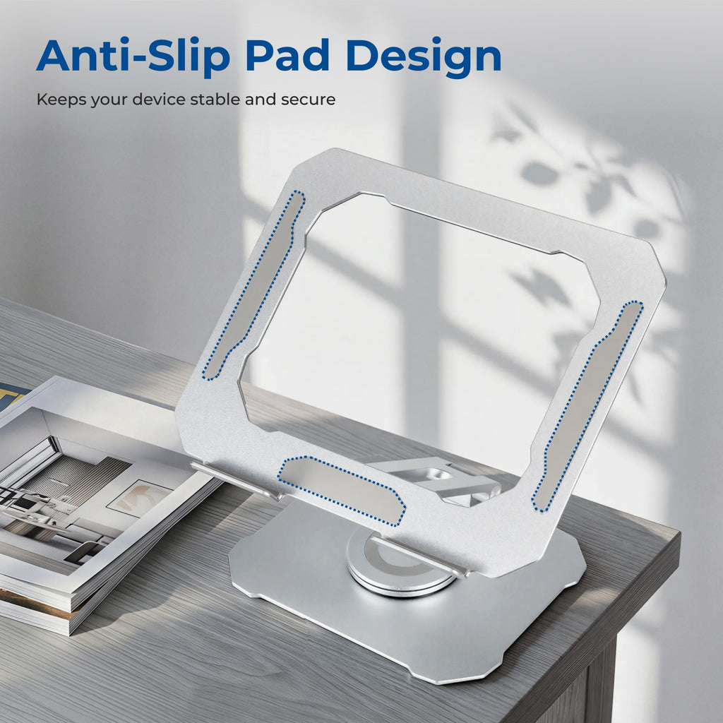 Brateck 360° Rotating Foldable Laptop Riser (For 7"-17.3" Laptops & Tablets) - Image 2