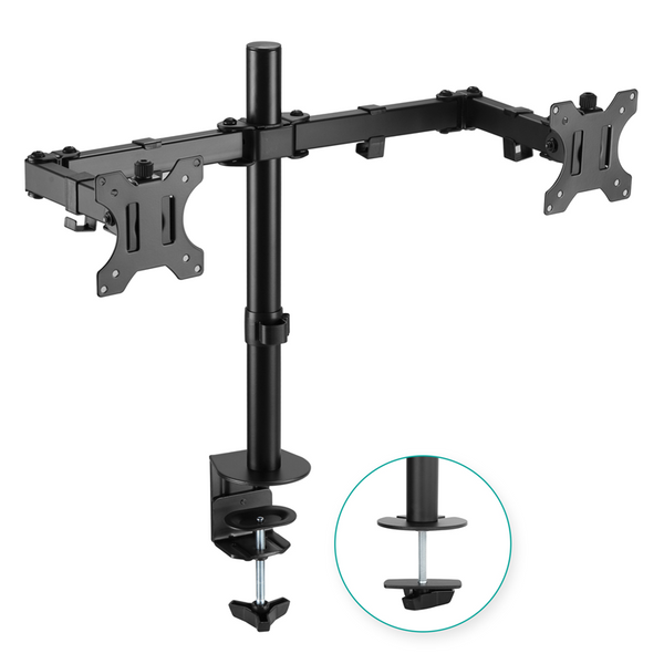 mbeat® activiva ErgoLife Dual Monitor Screen Double Joint Monitor Arm Detachable VESA 360° Rotary Two Mounting Options Net Weight: 4.3kg (LS)