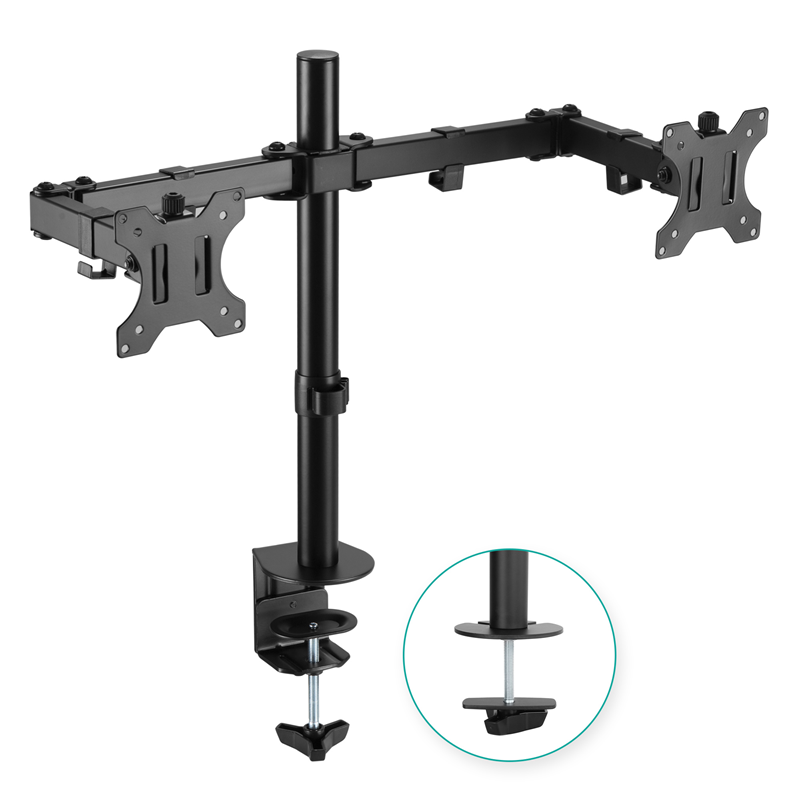mbeat® activiva ErgoLife Dual Monitor Screen Double Joint Monitor Arm Detachable VESA 360° Rotary Two Mounting Options Net Weight: 4.3kg (LS) - Image 5