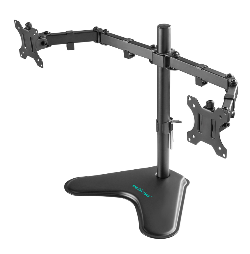mbeat® activiva Dual-Screen Articulating Monitor Arm with Free-Standing Desktop Base provides perfect solution for ergonomic comfort and workspace(LS) - Image 5