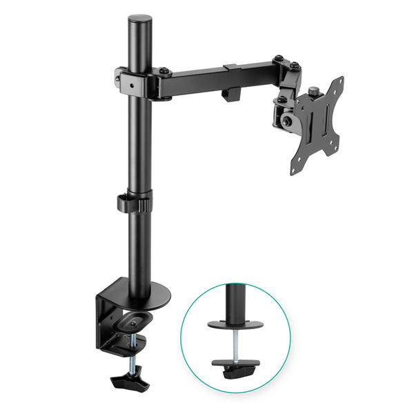 (LS) mbeat® activiva ErgoLife Single Monitor Screen Double Joint Monitor Arm Fit Screen Screen:13""- 32"" Detachable VESA Net Weight3kg