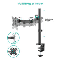 (LS) mbeat® activiva ErgoLife Single Monitor Screen Double Joint Monitor Arm Fit Screen Screen:13""- 32"" Detachable VESA Net Weight3kg - Image 2