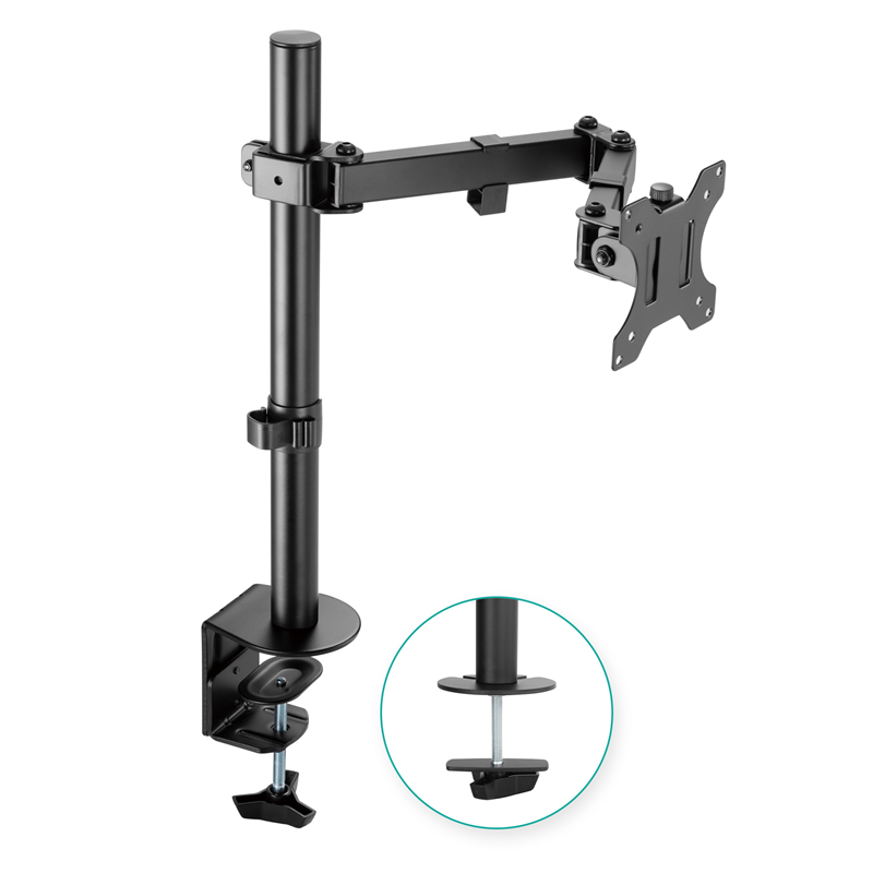 mbeat® activiva ErgoLife Single Monitor Screen Double Joint Monitor Arm Fit Screen Screen:13""- 32"" Detachable VESA Net Weight3kg - Image 1