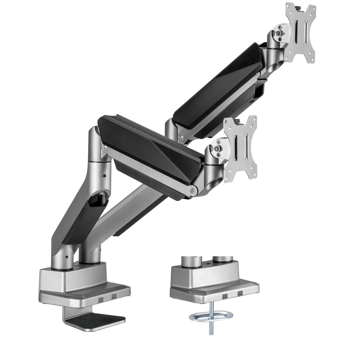 mbeat® activiva Heavy Duty Dual Monitor Screen Gas Spring Monitor Arm Support:For monitors 17”-35’’, each up to15kg.  Integrated 180° Rotation (LS) - Image 5