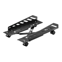mbeat® activiva Heavy-Duty PC Mobile Floor Stand with Casters Black Adjustable Width and Length 16cm to 30cm  Support Device Weight 25kg (LS) - Image 1