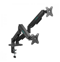 mbeat® activiva Ergolife Dual-Screen Gas Spring Monitor Arm allows you to smoothly adjust the height,angle, and tilt of both screens with minimal (LS) - Image 1
