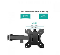 (LS) mbeat® activiva Triple-Screen Articulating Monitor Arm Ideal for a seamless triple monitor setup (13”-27”), it offers flexible positioning - Image 3
