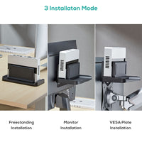 mbeat® activiva Multifunctional Thin Client / NUC / Mini-PC Mount Stand  support devices up to 3KG  Versatile Installation Adjustable Width (LS) - Image 2