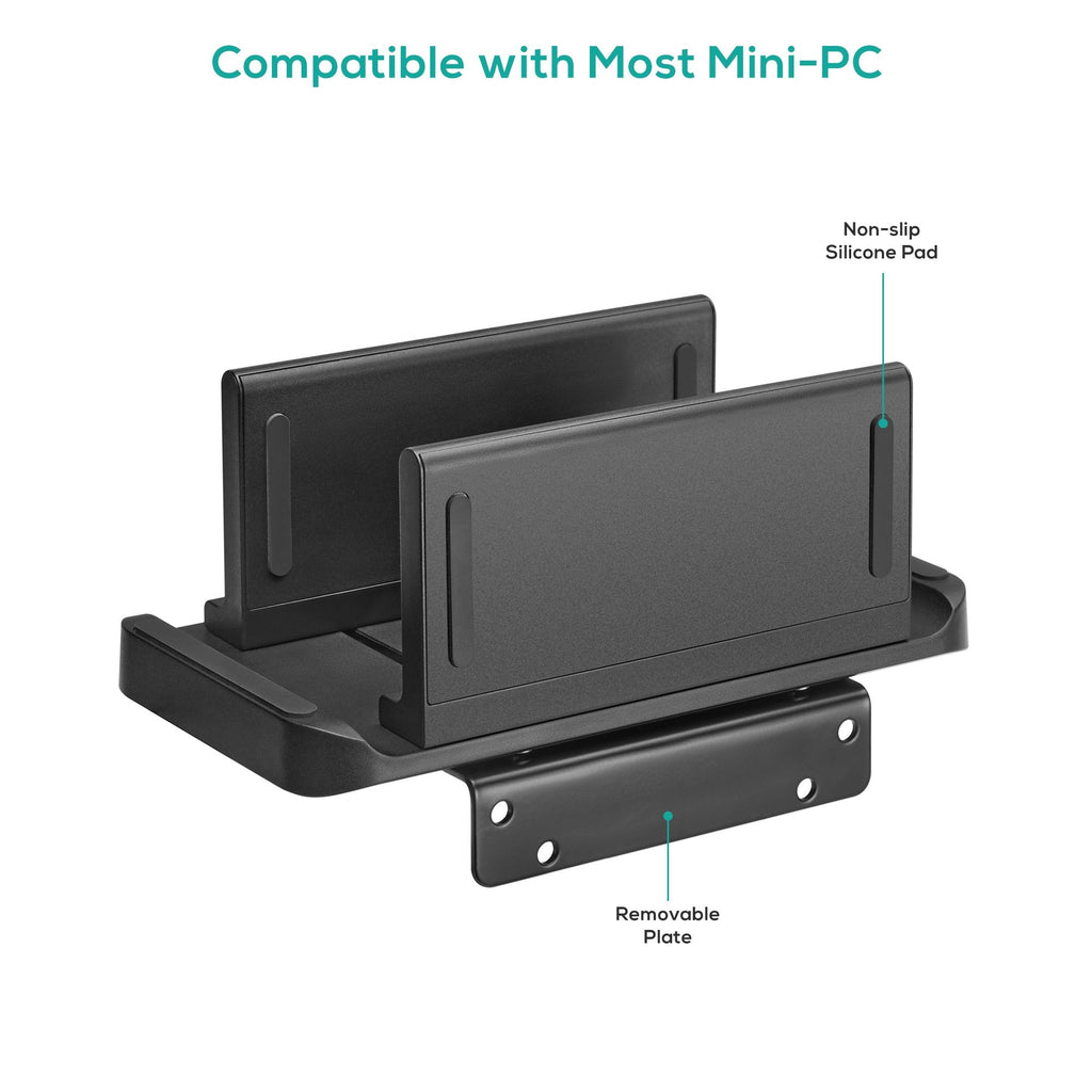 mbeat® activiva Multifunctional Thin Client / NUC / Mini-PC Mount Stand  support devices up to 3KG  Versatile Installation Adjustable Width (LS) - Image 3