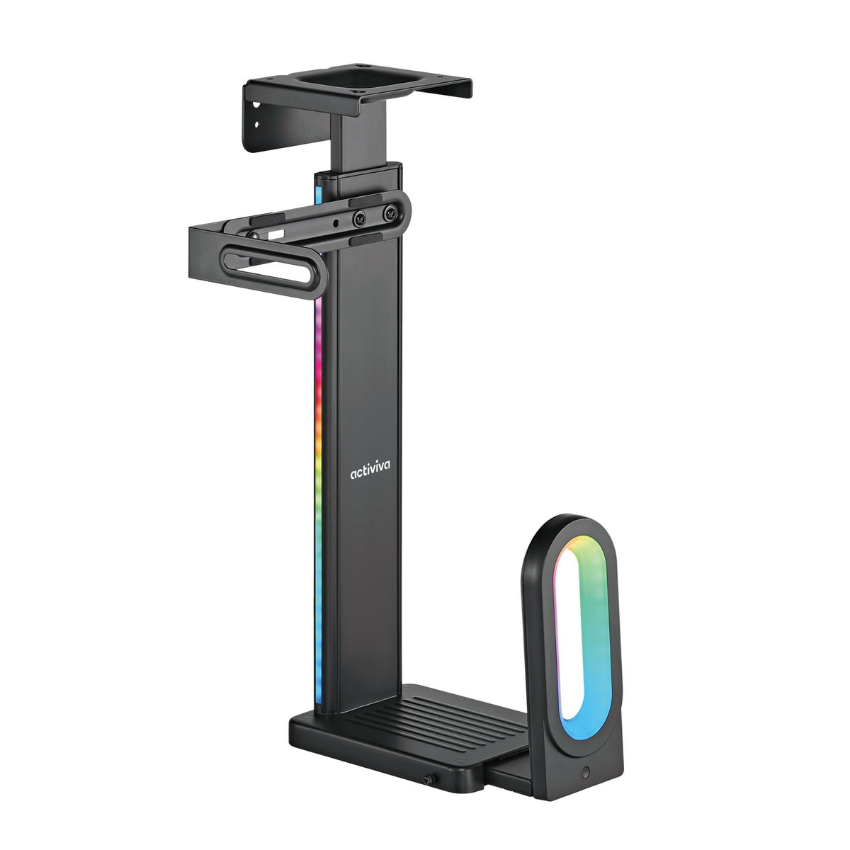 mbeat® activiva RGB Ultra-Wide Adjustable Wall & Under-Desk Gaming PC Mount Heavy-Duty Weight Capacity 20kg (LS) - Image 1