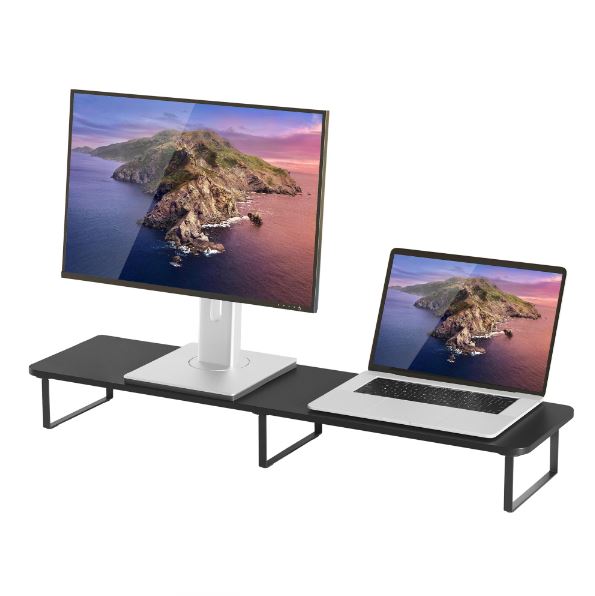 mbeat® activiva Black Dual Monitor Riser Dimensions:1000mm × 260mm × 122mm Fit Screen Size:13"~32" Package Weight:3.5kg - Image 5