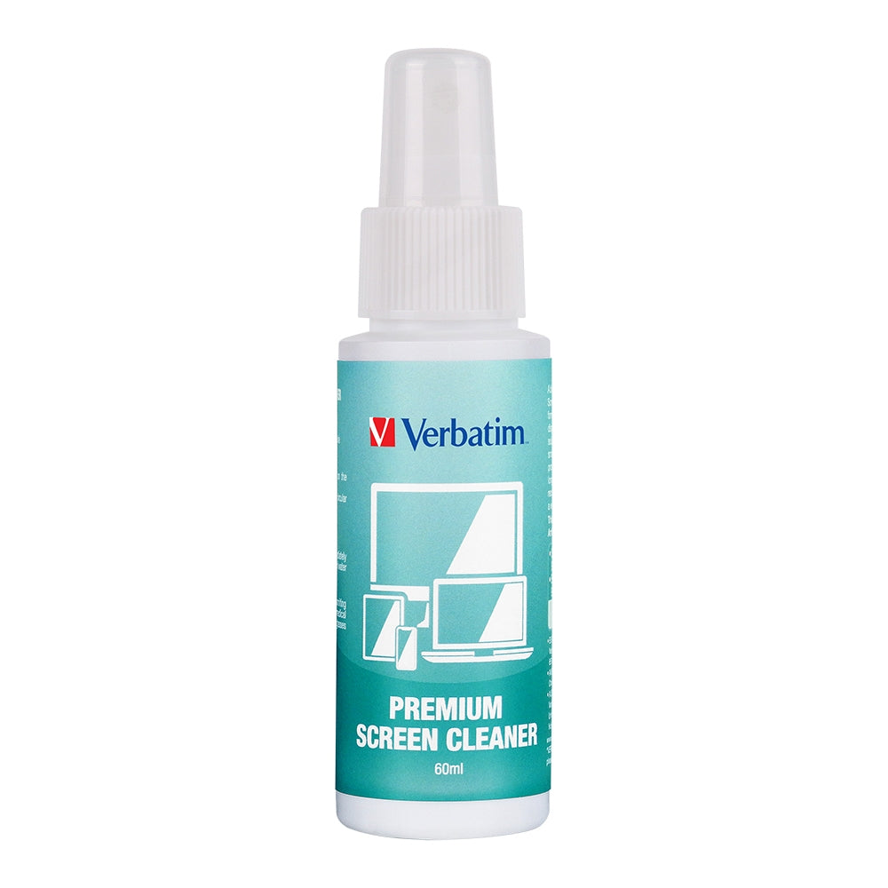 Verbatim Premium Screen  Cleaning Kit - 60ml. Laptop, Phone, Tablet, Monitors, Screens, Glass. Antibacterial - Image 2