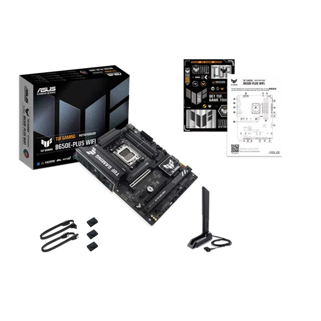 ASUS AMD TUF GAMING B650E-PLUS WIFI (AM5) ATX Motherboard, DDR5 256GB, PCIe 5.0 x16, 3x M.2, 4x SATA, Wi-Fi 6E, 2.5Gb LAN, 1x HDMI, 1x DP - Image 4