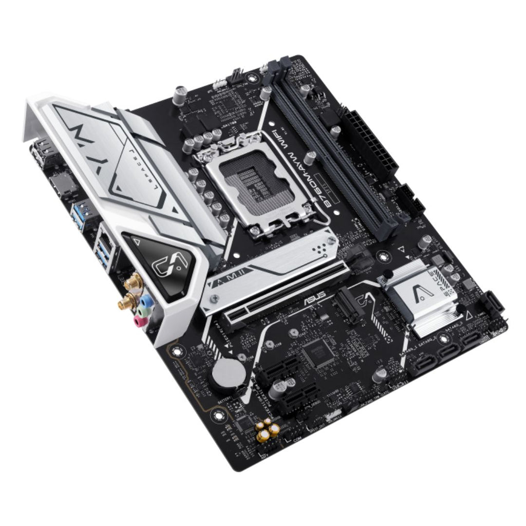 ASUS B760M-AYW WIFI Intel LGA1700 mATX Motherboard, DDR5 96GB 8000(OC), PCIe 4.0, 2xM.2, 2.5GbE, WiFi 6, HDMI 4K60 - Image 3