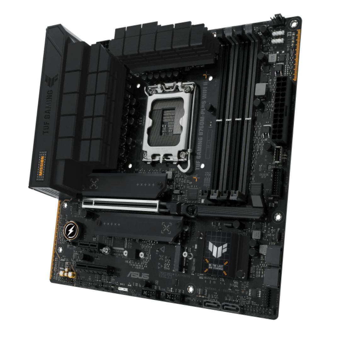 ASUS B760M TUF GAMING B760M-PLUS WIFI II Intel LGA1700 mATX Motherboard 192GB, DDR5, 1 x PCIe 5.0 x16 slot, 3 x M.2 slots,4 x SATA,1xHDMI, 1xDP - Image 3