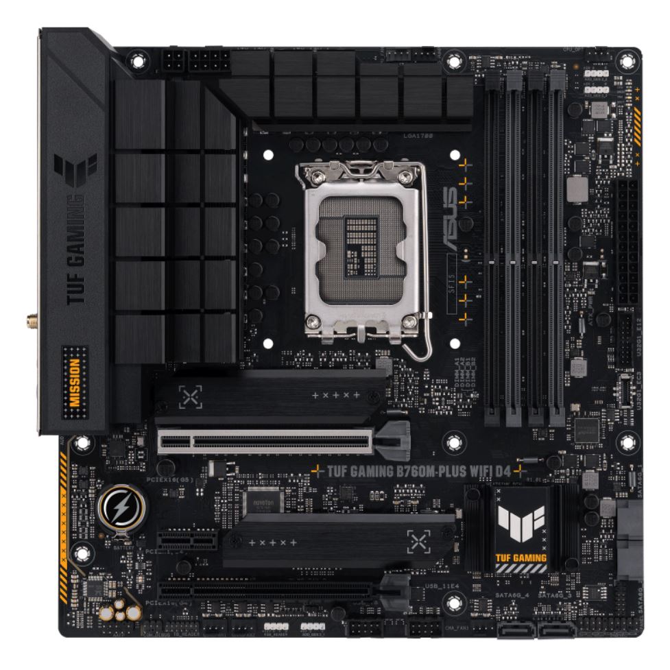 ASUS B760M TUF GAMING B760M-PLUS WIFI II Intel LGA1700 mATX Motherboard 192GB, DDR5, 1 x PCIe 5.0 x16 slot, 3 x M.2 slots,4 x SATA,1xHDMI, 1xDP - Image 5