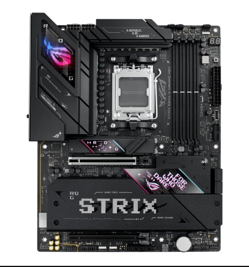 ASUS AMD ROG STRIX B850-E GAMING WIFI (AM5) ATX Motherboard, DDR5 256GB, 1x PCIe 5.0 x16 slot, 5 xM.2 slots, 4x SATA, Wi-Fi 7, Realtek 5Gb Ethernet - Image 1