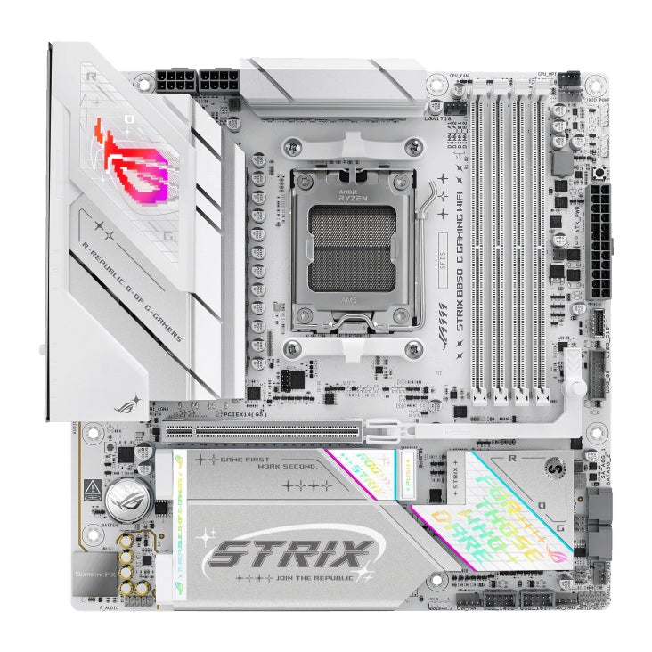 ASUS AMD ROG STRIX B850-G GAMING WIFI (AM5) Micro-ATX Motherboard, DDR5 256GB, PCIe 5.0, 4× M.2, Wi-Fi 7, 2.5GbE, Bluetooth 5.4 - Image 5