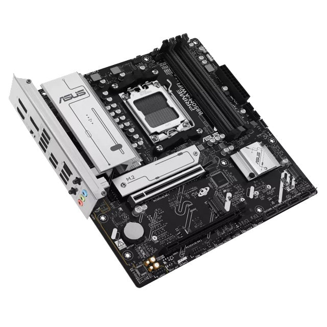 ASUS AMD PRIME B850M-A WIFI-CSM (AM5) mATX Motherboard, DDR5 256GB, 1x PCIe 5.0 x16, 3x M.2 slots, 4x SATA, Wi-Fi 6E, 2.5Gb LAN, 1x HDMI, 2x DP - Image 3