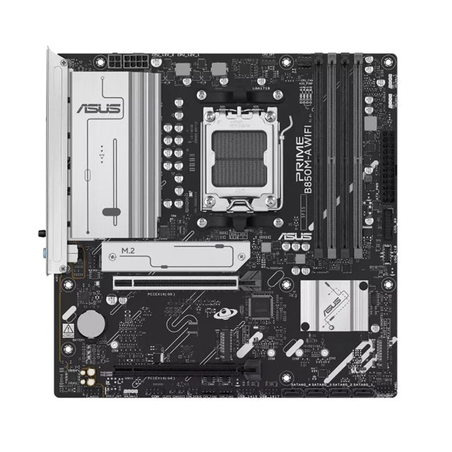 ASUS AMD PRIME B850M-A WIFI-CSM (AM5) mATX Motherboard, DDR5 256GB, 1x PCIe 5.0 x16, 3x M.2 slots, 4x SATA, Wi-Fi 6E, 2.5Gb LAN, 1x HDMI, 2x DP - Image 5