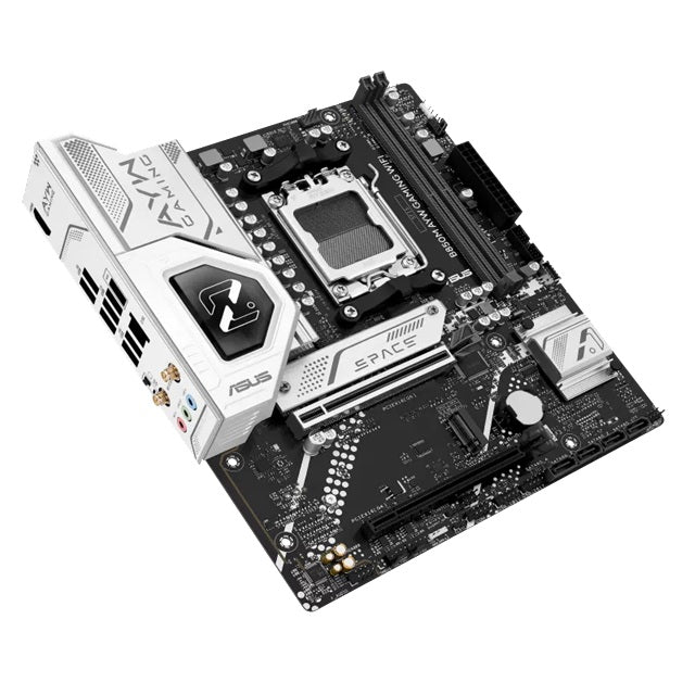 ASUS AMD B850M AYW GAMING WIFI, AM5, 2DIMM, 128GB DDR5, 8200+MT/s, PCIe5.0  x16, x2 M.2, WiFi6, 2.5GbE, USB 10Gbps, HDMI2.1 - Image 3