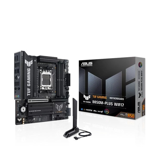 ASUS TUF GAMING B850M-PLUS WIFI7, AM5,B850,4DDR5 256GB,PCIe5.0,M.2x3,WiFi7,BT5.4,2.5GbE,USB20G,DP,HDMI,mATX,3yr wty - Image 5