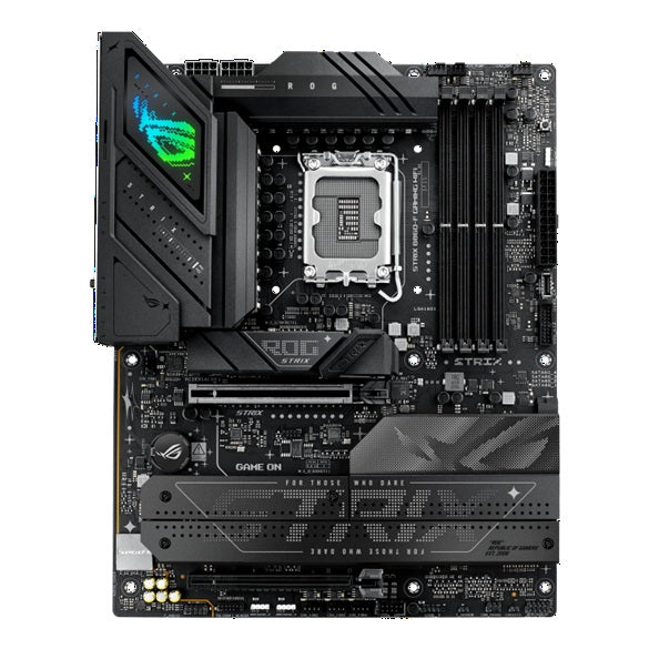 ASUS ROG STRIX B860-F GAMING WIFI LGA1851 ATX Motherboard 256GB, DDR5, 1 x PCIe 5.0, 4 x M.2 slots, 4 x SATA, WiFi 7, 1 x HDMI, 1 x DP - Image 1