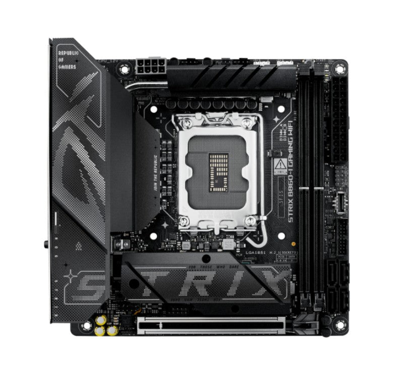 ASUS ROG STRIX B860-I GAMING WIFI LGA1851 Mini-ITX Motherboard 128GB, DDR5, 1 x PCIe 5.0,  2 x M.2 slots,  4 x SATA, WiFi 7, 1 x HDMI, 1 x DP - Image 4