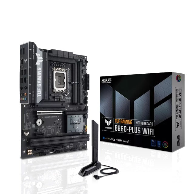ASUS TUF GAMING B860-PLUS WIFI LGA1851 ATX Motherboard 256GB, DDR5, 1 x PCIe 5.0, 3 x M.2 slots, 4 x SATA, WiFi 7, 1 x HDMI, 1 x DP - Image 4